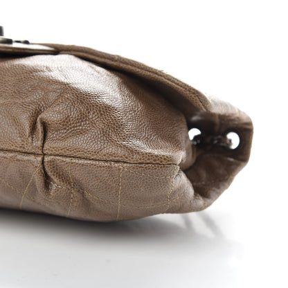 Chanel Caviar Quilted Medium Elastic Flap Brown 7 of 10