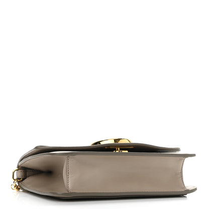 Chloe Calfskin Suede C Clutch With Chain Motty Grey 4 of 11