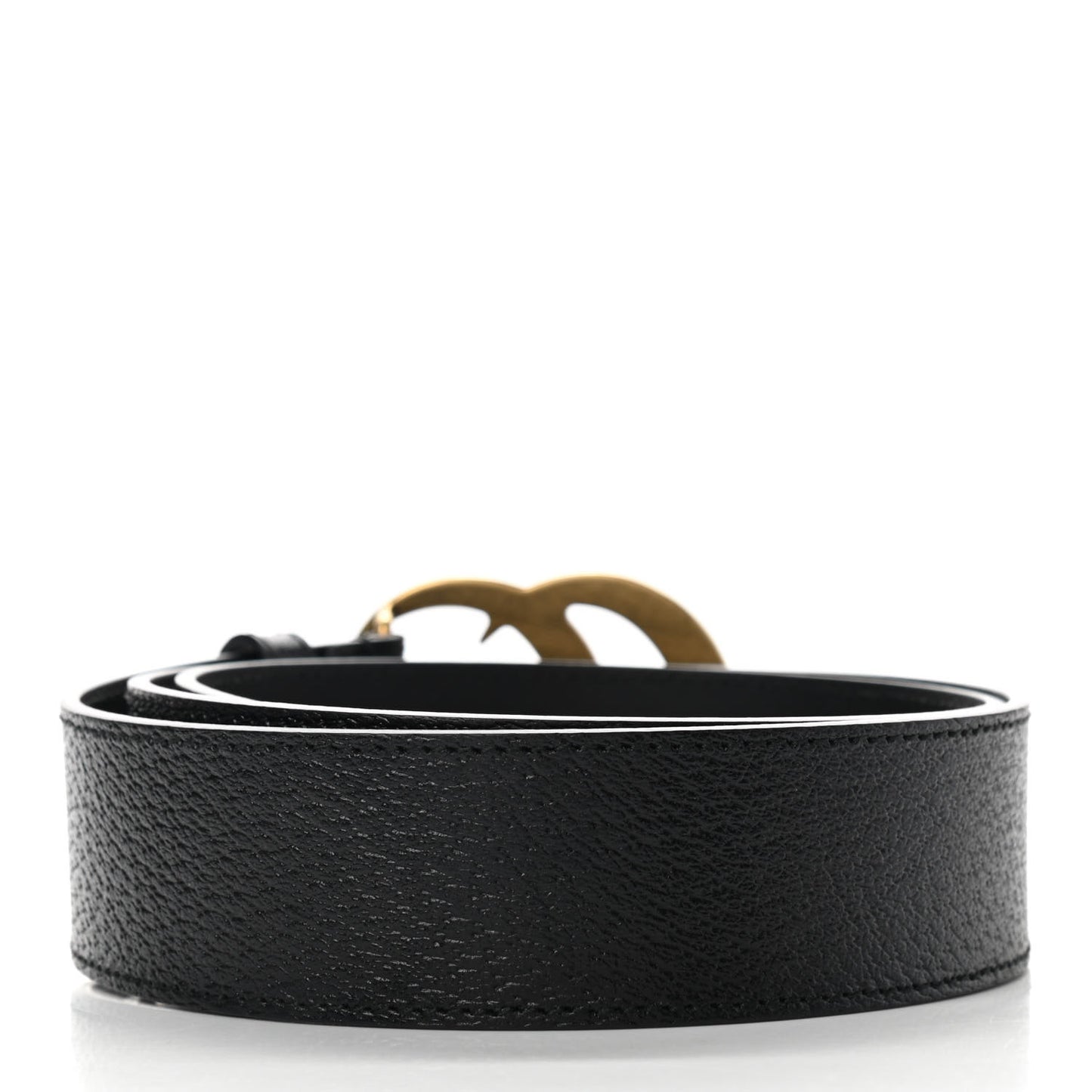 Textured Calfskin Double G 40mm Belt 90 36 Black