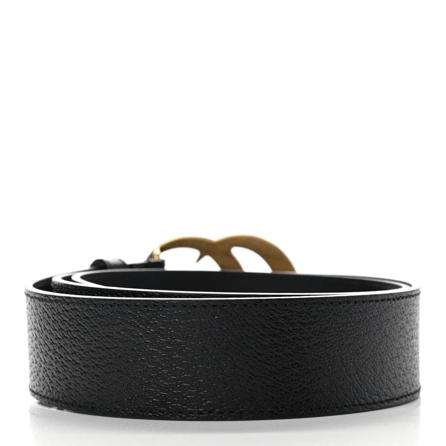 Gucci Textured Calfskin Double G 40mm Belt 90 36 Black 2 of 7