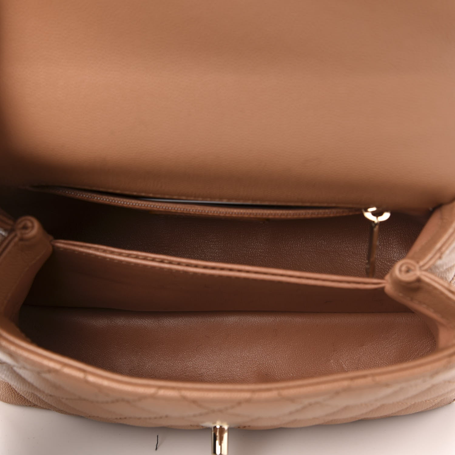 Chanel Caviar Quilted Mini Coco Handle Flap Brown 5 of 10