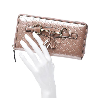Gucci Shine Microguccissima Emily Zip Around Wallet Dark Cipria 2 of 8