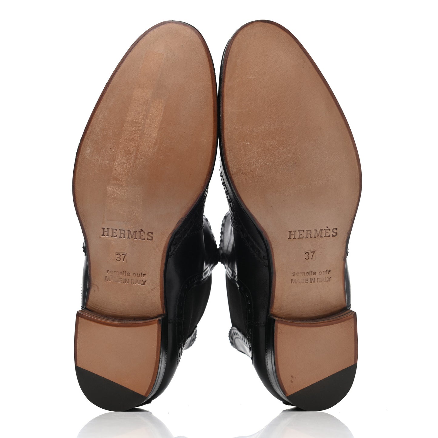 Calfskin Brighton Ankle Boots 37 Black