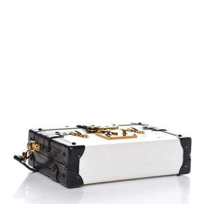 Louis Vuitton Epi Petite Malle White Black 4 of 7