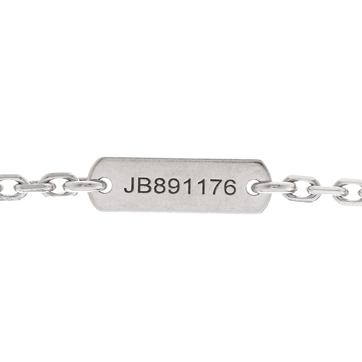 18K White Gold Diamond Small Frivole Pendant Necklace