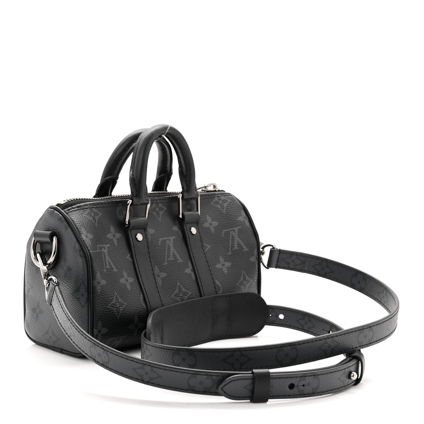 Reverse Monogram Eclipse Keepall XS Black