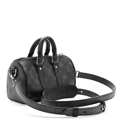 Louis Vuitton Reverse Monogram Eclipse Keepall XS Black 3 of 10
