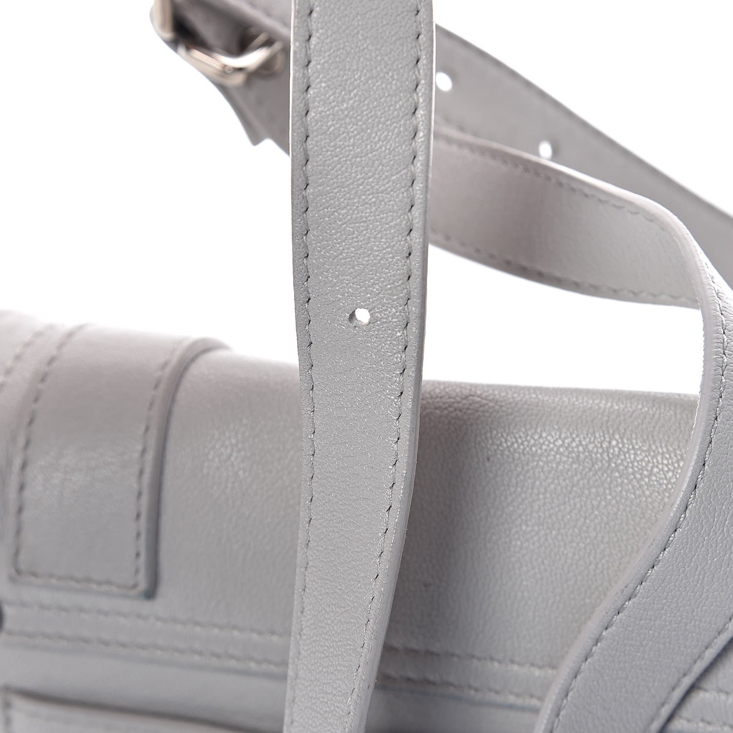 Proenza Schouler Lambskin PS1 Mini Pouch Messenger Pale Steel 8 of 10