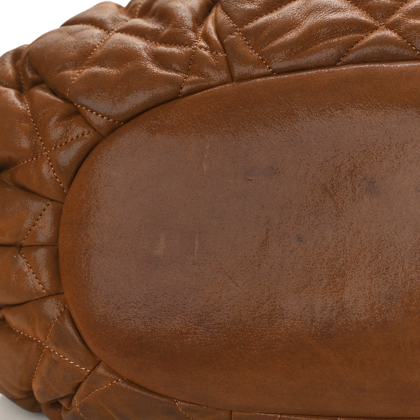 Iridescent Calfskin Large In The Mix Tote Light Brown
