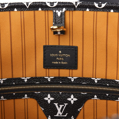 Louis Vuitton Monogram Giant Jungle Neverfull MM Black 8 of 10