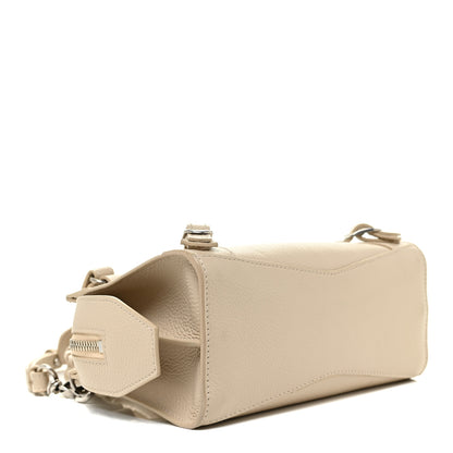 Balenciaga Grained Calfskin Neo Classic Silver Hardware Mini City Cream 4 of 12