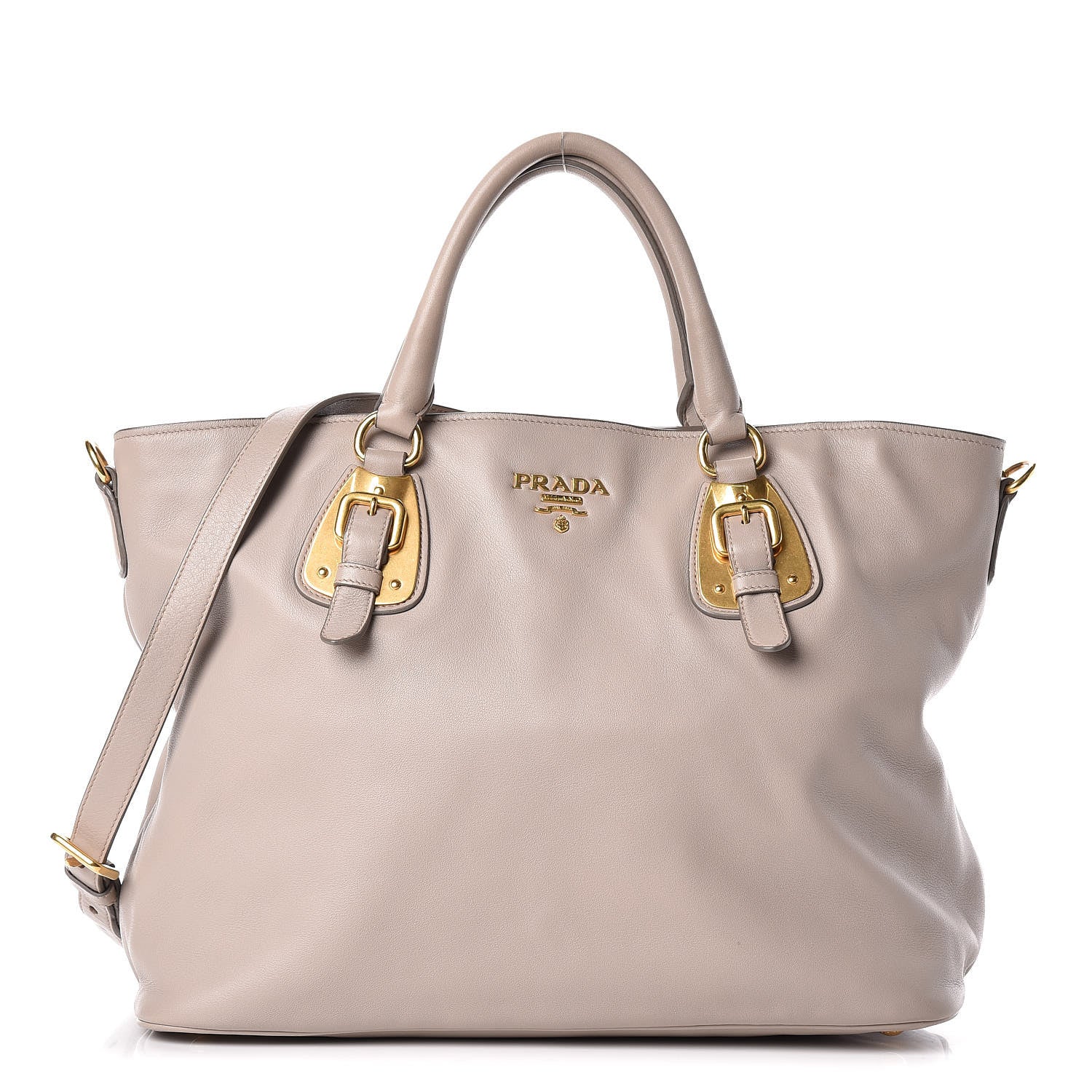 Prada Soft Calf Tote Pomice 1 of 16