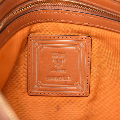 MCM Visetos Mini Pouch Cognac 6 of 14