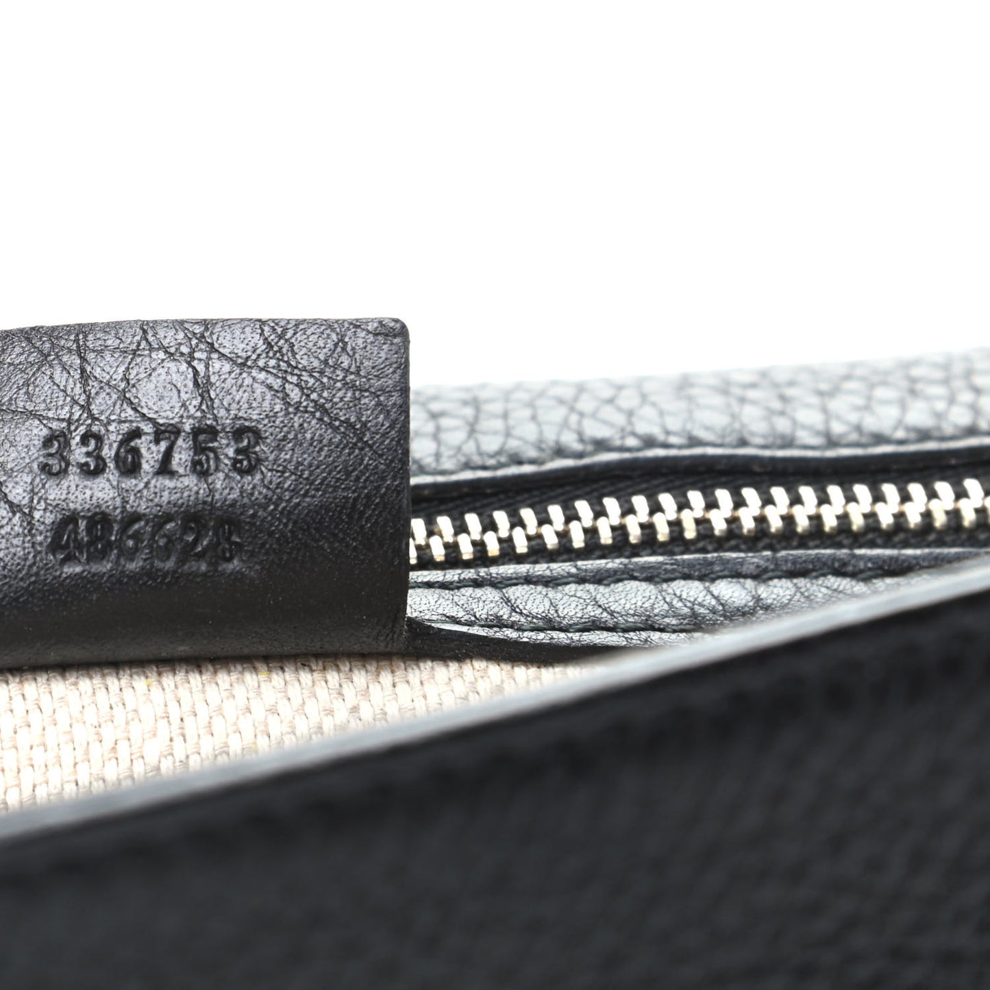 Pebbled Calfskin Medium Soho Clutch Black