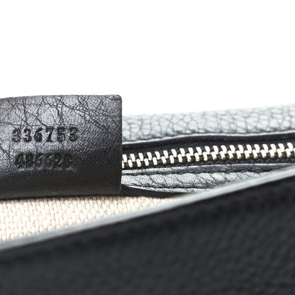 Gucci Pebbled Calfskin Medium Soho Clutch Black 7 of 9