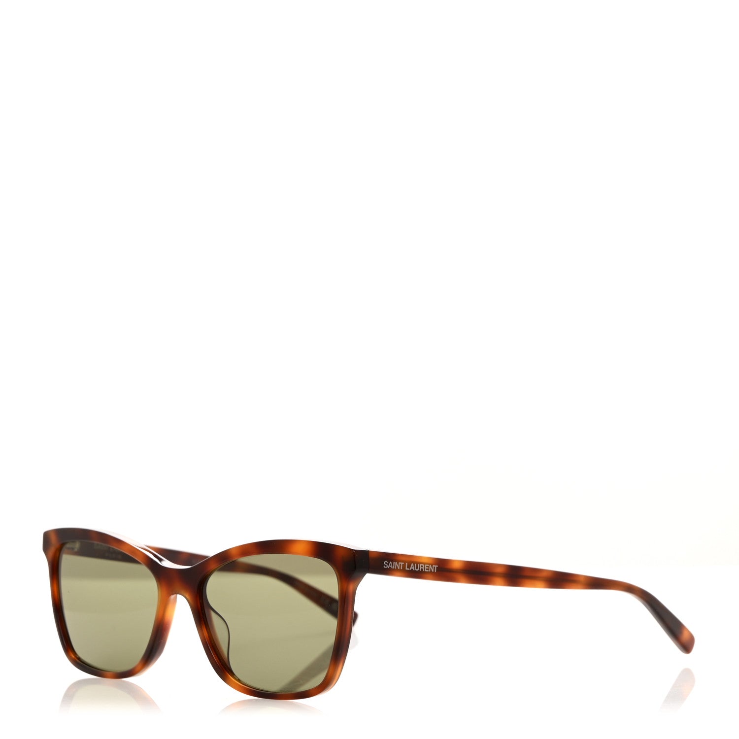 Saint Laurent Acetate Cat Eye Sunglasses SL 502 Tortoise 1 of 8