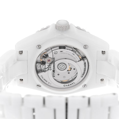 Chanel Stainless Steel Ceramic 38mm J12 Limited Edition Mademoiselle La Pausa Automatic Watch White 4 of 5