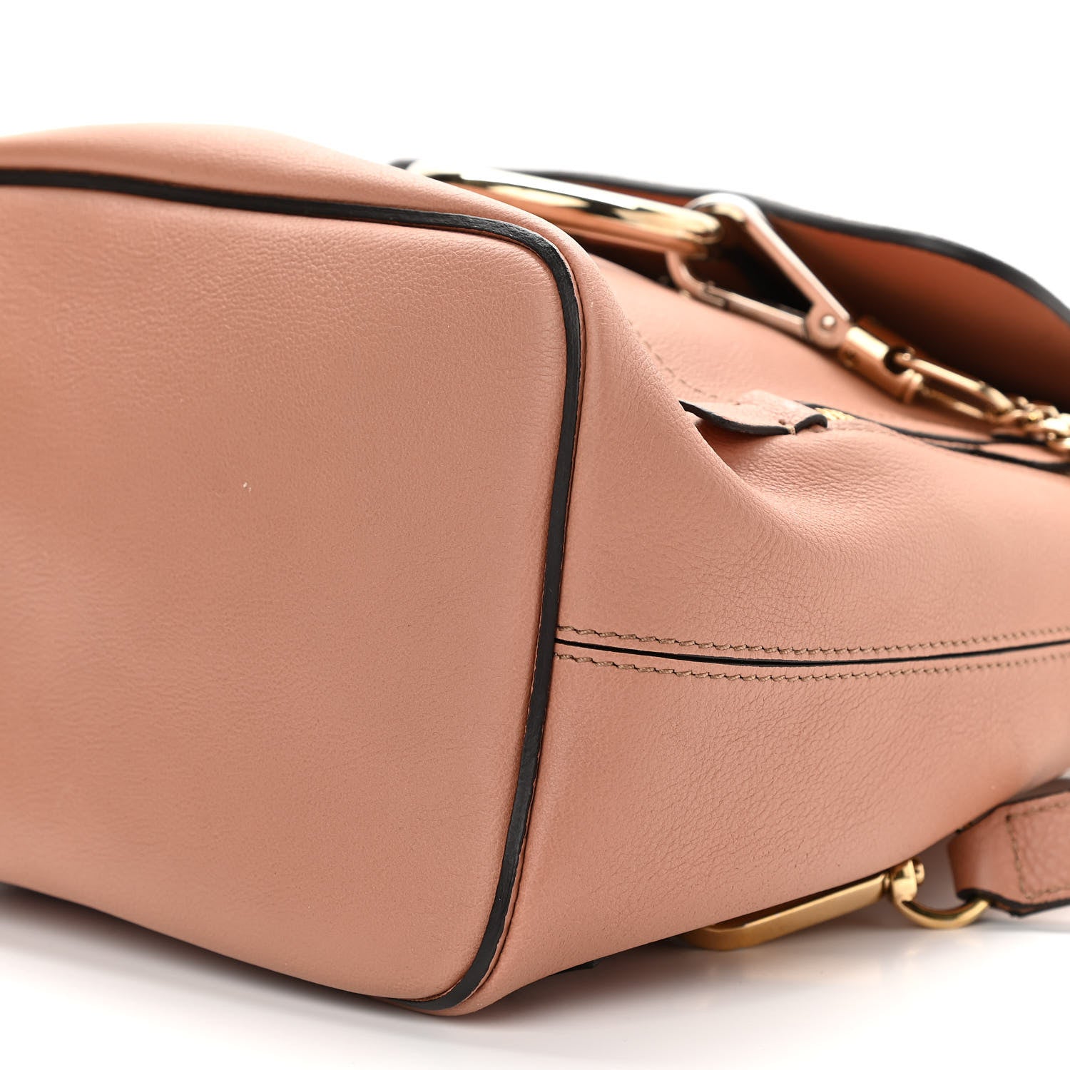 Chloe Suede Calfskin Small Faye Backpack Nougat 10 of 10