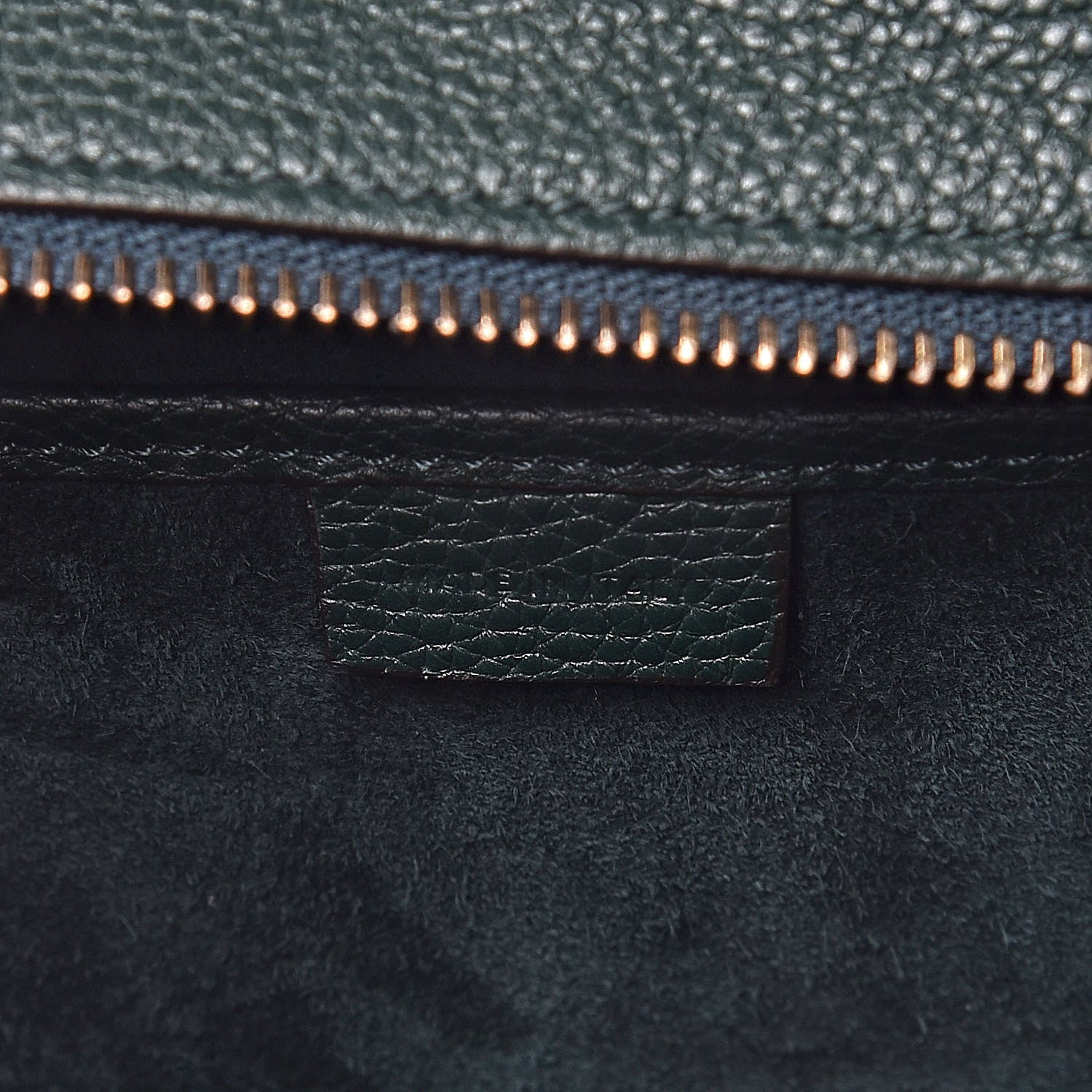 Celine Drummed Calfskin Nano Luggage Amazone 7 of 10