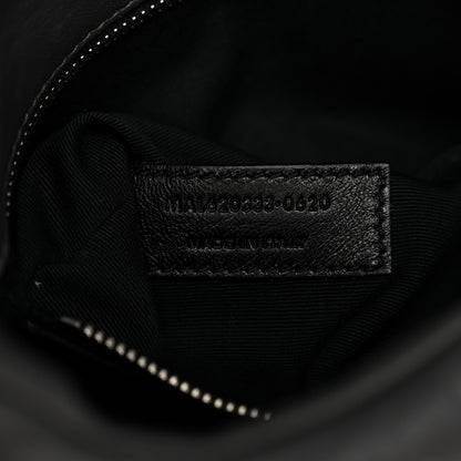 Saint Laurent Lambskin Quilted Toy Loulou Puffer Monogram Chain Satchel Storm 6 of 10