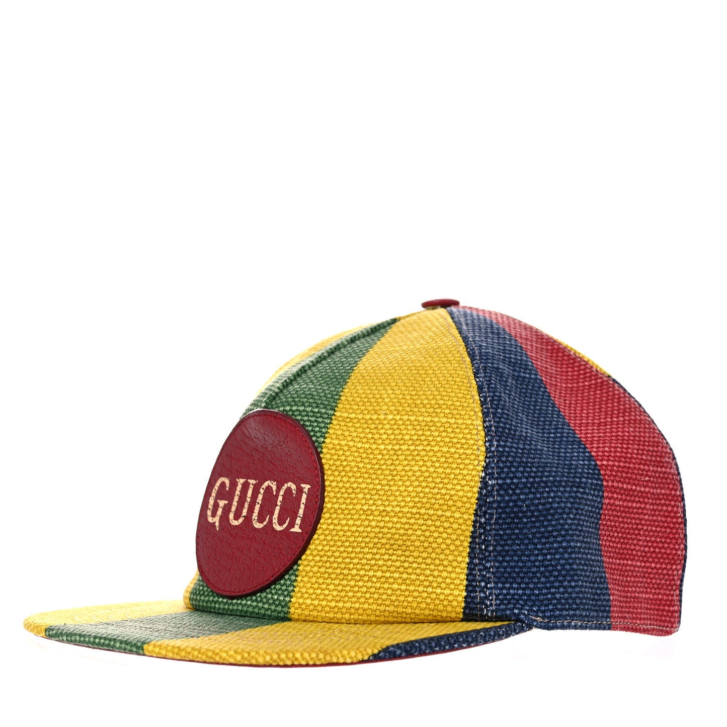 Canvas Marley Stripe Script Logo Patch Gucci 100 Baseball Hat L Multicolor