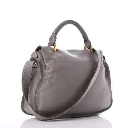 Chloe Calfskin Medium Marcie Top Handle Bag Cashmere Grey 4 of 13