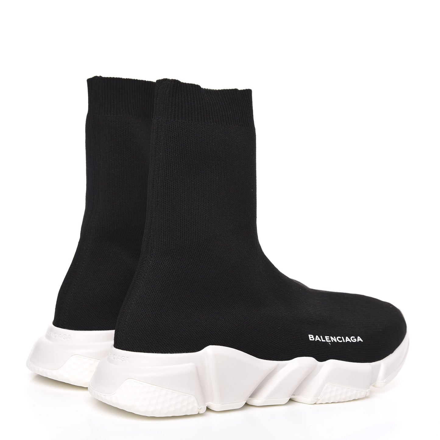 Neoprene Knit Mens Speed Sock Sneakers 39 Black White
