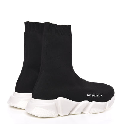 Balenciaga Neoprene Knit Mens Speed Sock Sneakers 39 Black White 4 of 7