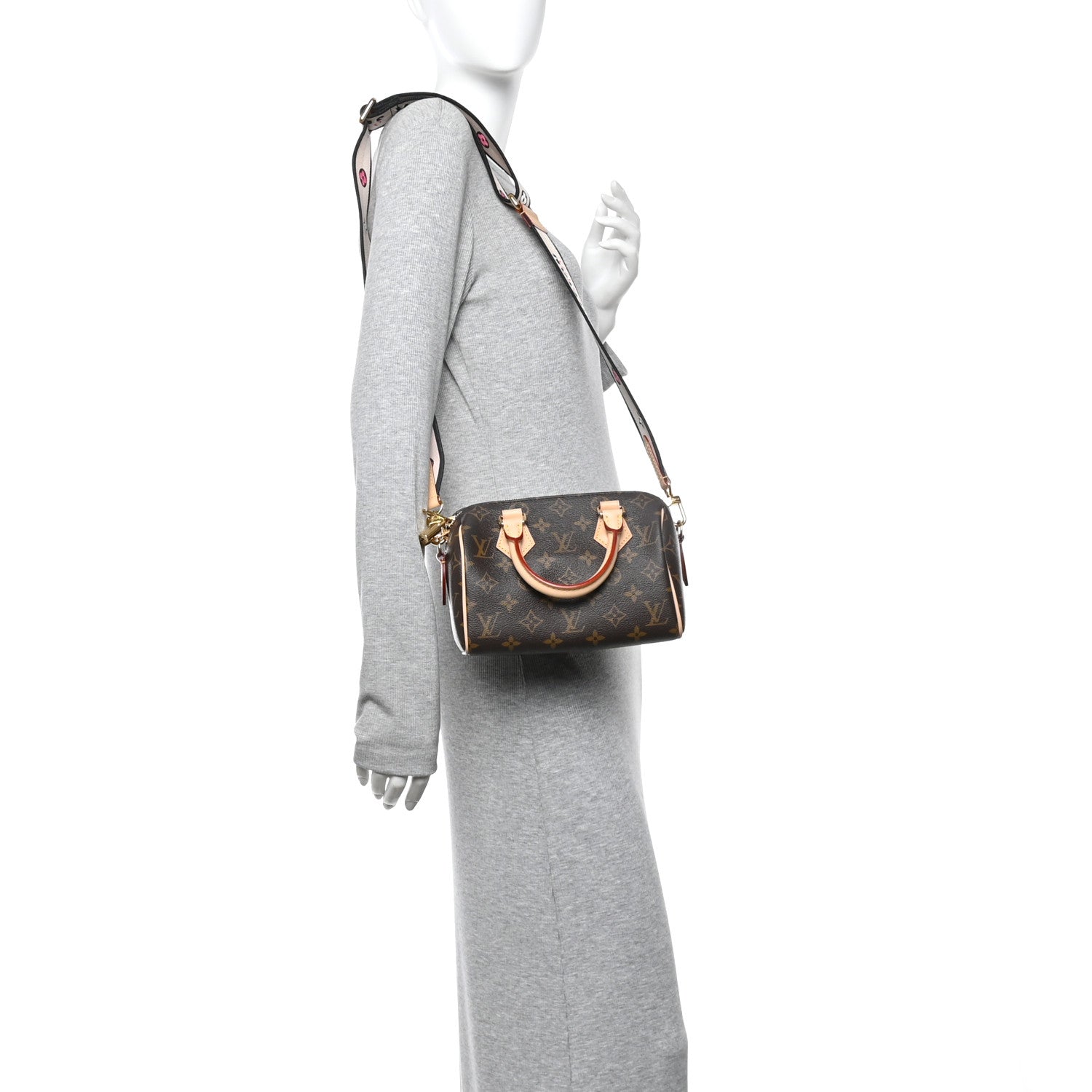 Louis Vuitton Monogram Speedy Bandouliere 20 Black 2 of 10