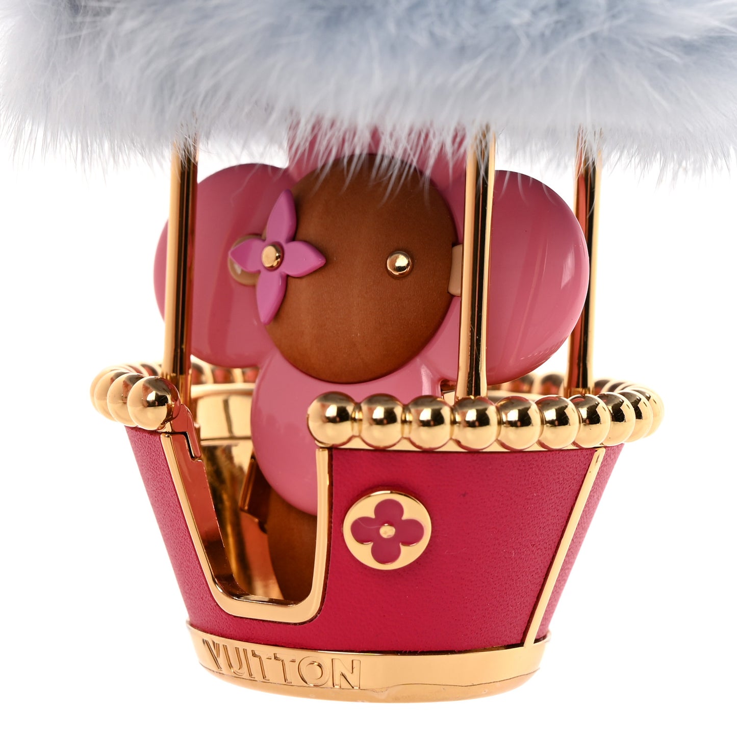 Mink Fur Fun Fair Big Wheel Bag Charm Key Holder