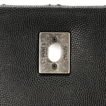 Chanel Caviar Lizard Quilted Small Coco Handle Flap Black 4 of 7