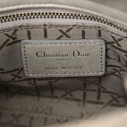 Christian Dior Metallic Lambskin Cannage Mini Lady Dior Silver 6 of 13