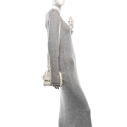 Balenciaga Grained Calfskin XXS Ville Top Handle Bag White Black 2 of 13