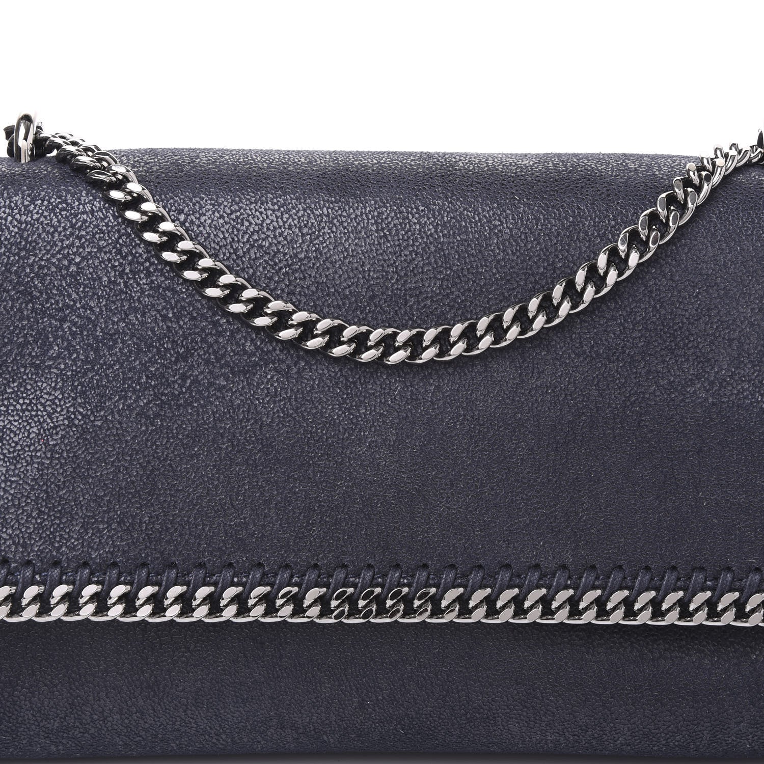 Stella McCartney Shaggy Deer Falabella Crossbody Bag Navy 6 of 9
