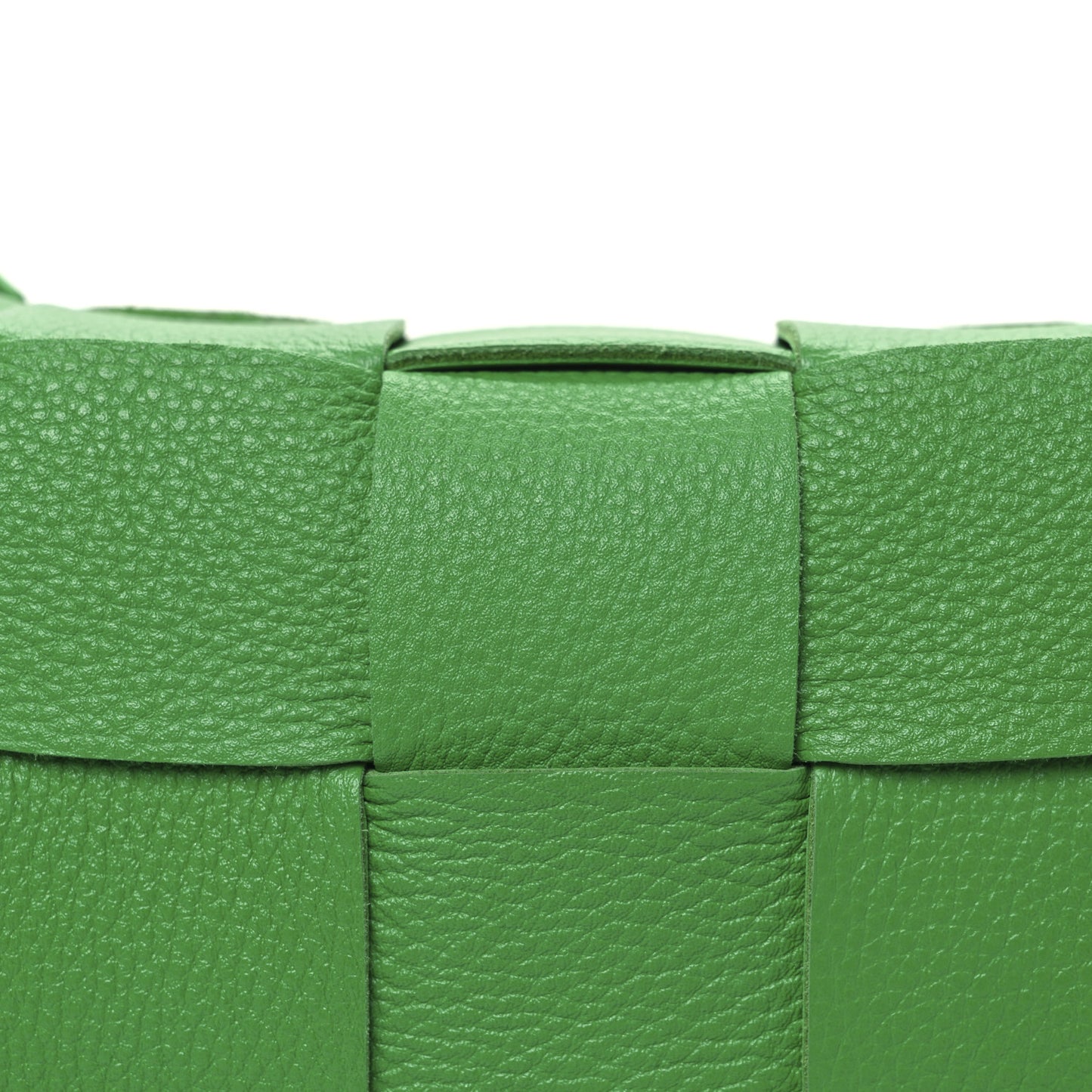Grained Calfskin Maxi Intrecciato Cassette Crossbody Bag Parakeet