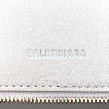 Balenciaga Faux Calfskin Fabric Small Sneakerhead Top Handle Bag Silver 6 of 13