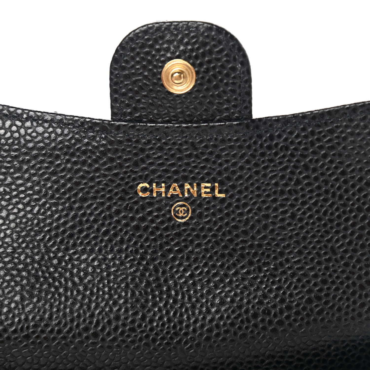Chanel Caviar Quilted Flap Card Holder Wallet Black 6 of 8