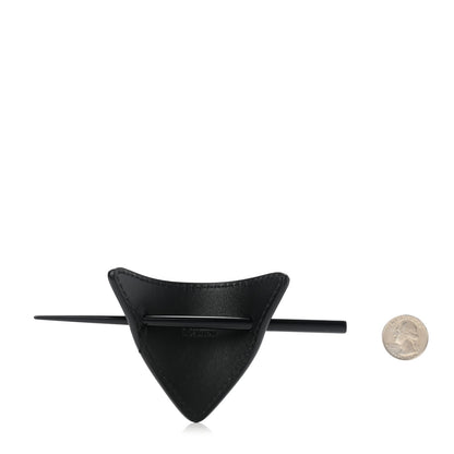 Prada City Calfskin Hair Clip Black 2 of 4