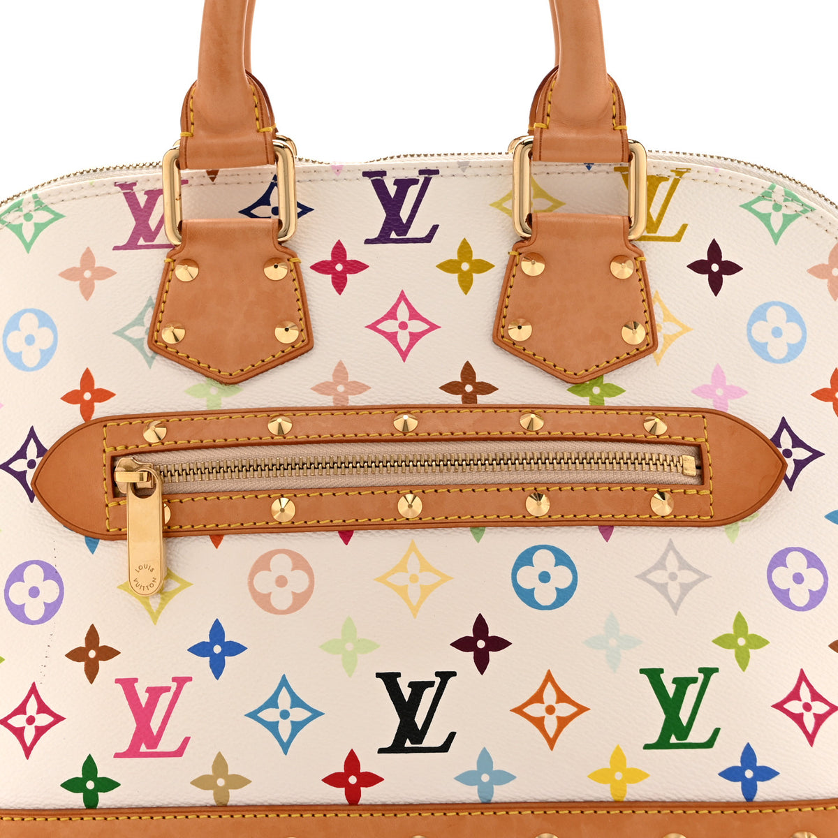Louis Vuitton Monogram Multicolor Alma PM White 8 of 10