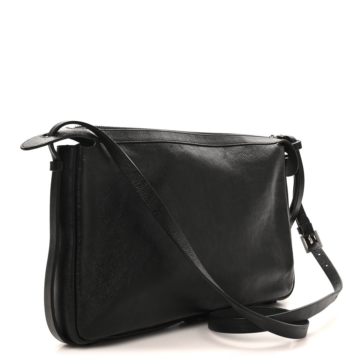 Fendi Vitello Medium Simply Fendi Shoulder Bag Black 3 of 10