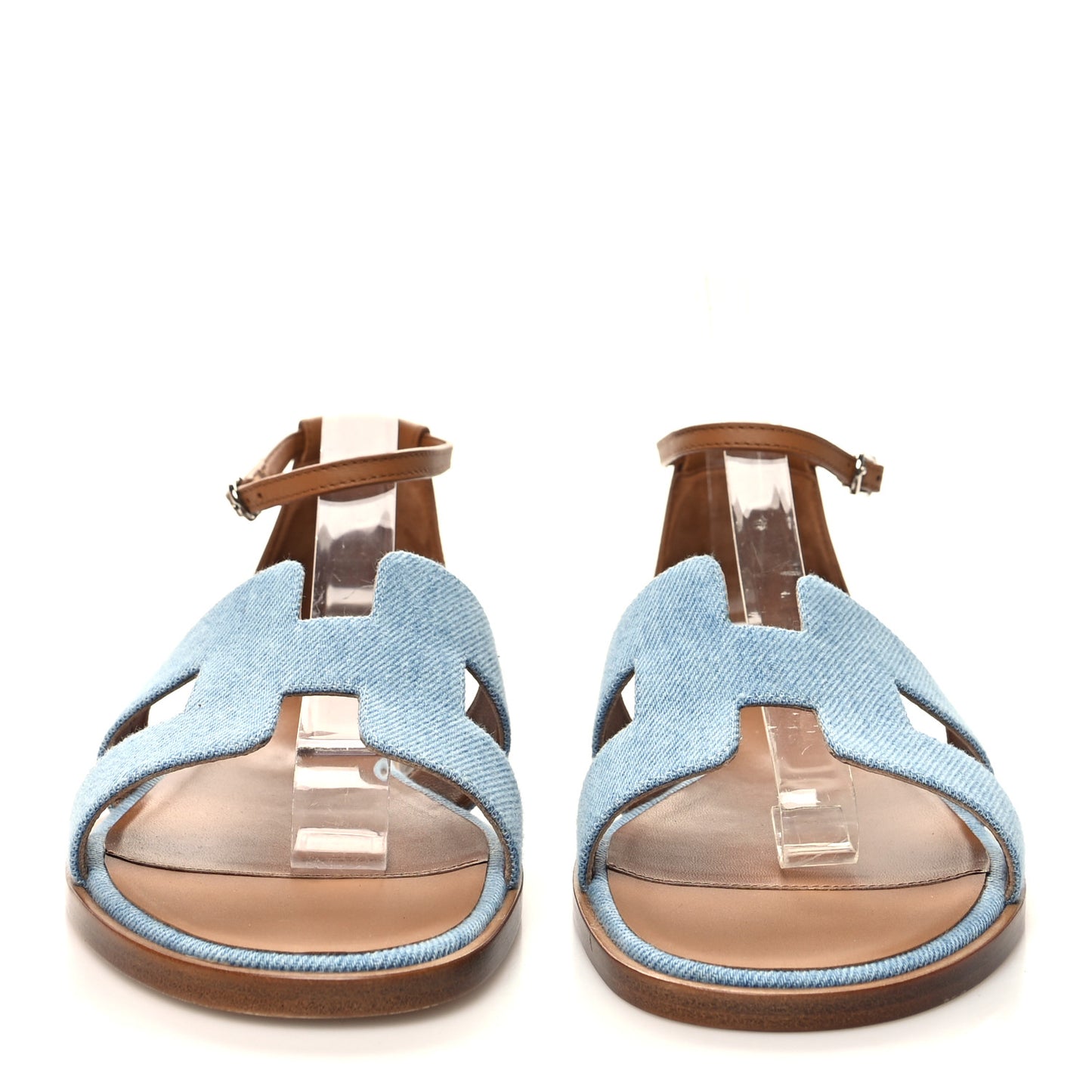Denim Santorini Sandals 40 Bleu Clair