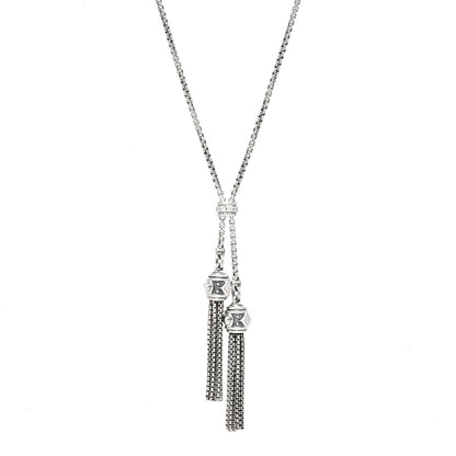 David Yurman Sterling Silver Diamond Renaissance Tassel Necklace 1 of 6
