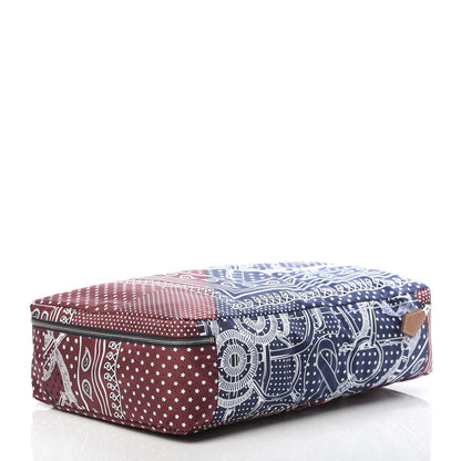 Hermes Silk Travelsilk Travel Cube Bordeaux Bleu Marine 3 of 9