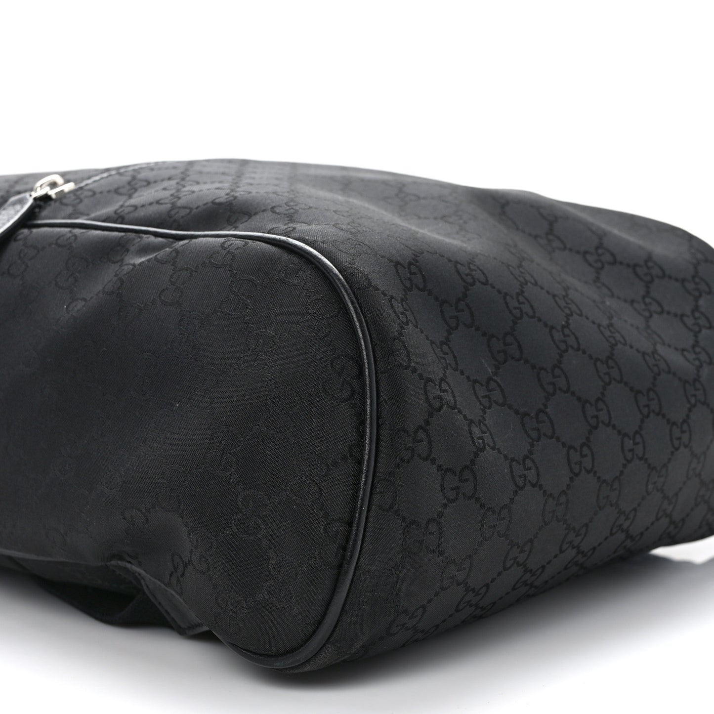 Nylon Monogram Slim Backpack Black
