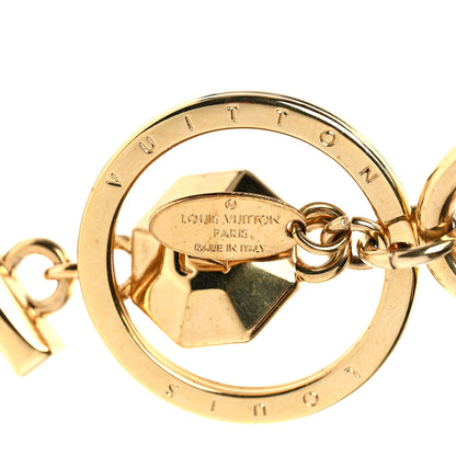 Louis Vuitton LV Facettes Bag Charm Key Holder Gold 3 of 4