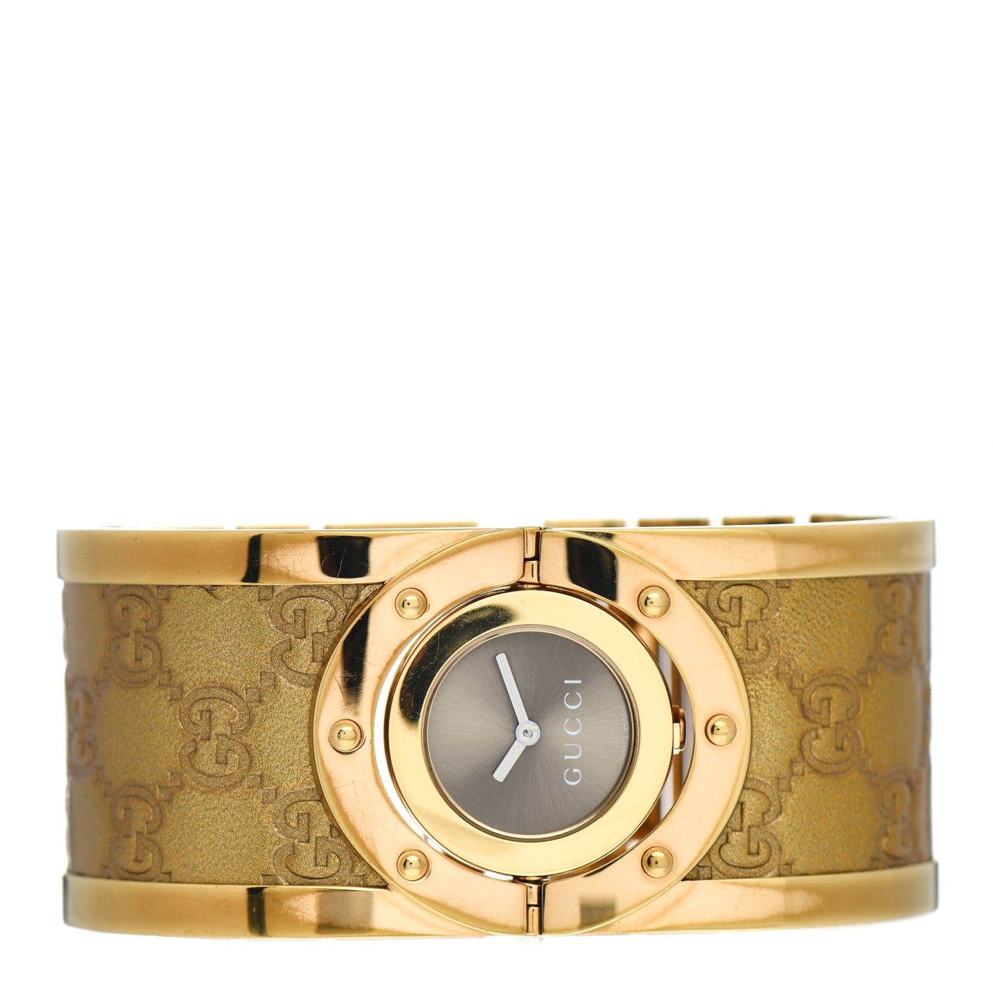 Stainless Steel Calfskin 33mm Twirl Quartz Watch Bronze