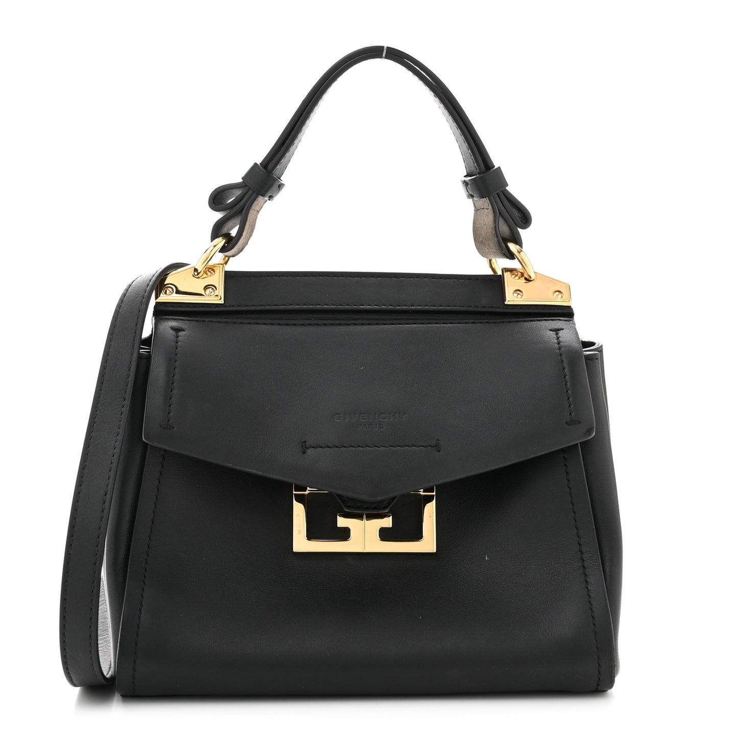 Calfskin Small Mystic Shoulder Bag Black