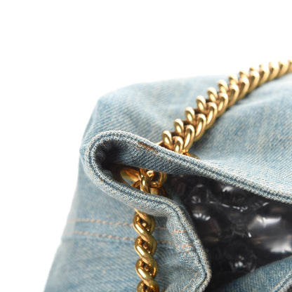 Gucci Denim Medium Soho Chain Shoulder Bag Blue 17 of 17