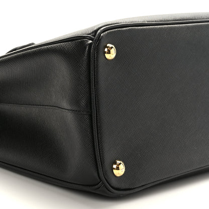 Prada Saffiano Medium Galleria Double Zip Tote Black 7 of 8