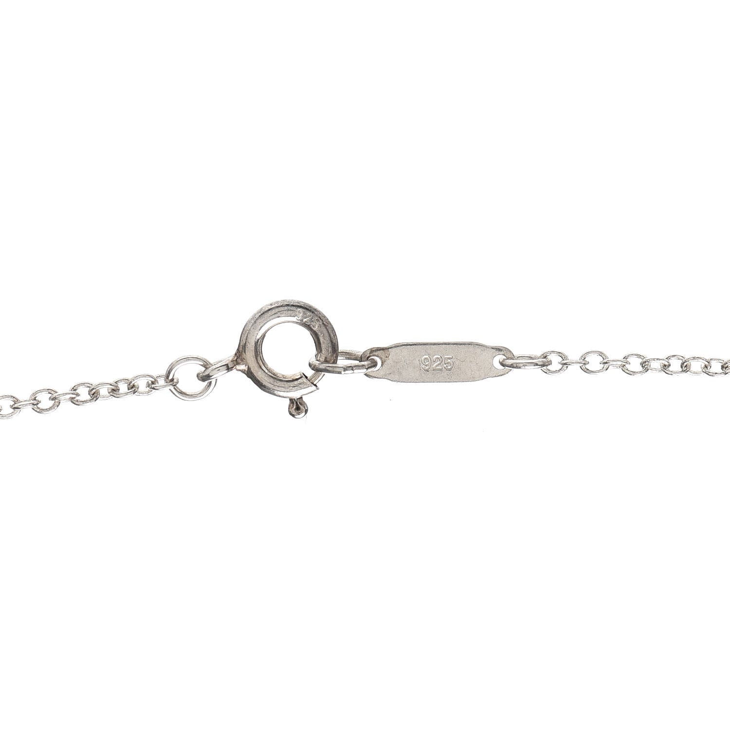 Tiffany Sterling Silver 1837 Interlocking Circles Lariat Necklace 4 of 5